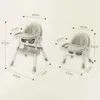 3in1 Chaise haute pour enfant Chaise repas Avec ceinture de Voir les images du produit 2