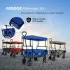 Carrello pieghevole AREBOS con tetto blu | incl. 2 tasche Anteprima dell’immagine prodotto 5