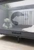 Cestovní postýlka Kidnort Ihålig světle šedá Náhled obrázku produktu 9