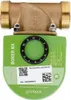 A close-up studio shot of a water filter. The product is predominantly brass and green with black accents. Produktbild-Vorschau