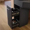 SONNI 141,5 x 54 x 111 cm Czarna toaletka z szufladami, Podgląd zdjęcia produktu 5