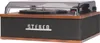A retro-style record player with built-in speakers. Produktbild-Vorschau