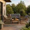 FURNIFY® Gartenmöbel Set WALDHOF 4-teilig | Metall Lounge Produktbild-Vorschau 11