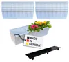 BURI 12 inserts de jardinières pour palettes Euro avec Voir les images du produit 2