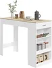 WOLTU Stehtisch Bartisch Bistrotisch, mit 1 Schublade 3 Produktbild-Vorschau 1