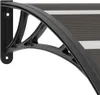vidaXL Strieška čierna 200x100 cm PC Náhľad obrázku produktu 5