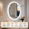 WISFOR Oval LED Badezimmerspiegel 50x70 cm Wandspiegel mit Produktbild-Vorschau 5