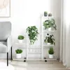 vidaXL Pied à fleurs sur roulettes 94,5x25x92,5 cm Blanc Voir les images du produit 11