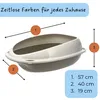 2er Set Katzenklo ohne Deckel Doppelpack Katzentoilette mit Produktbild-Vorschau 2