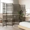 vidaXL Paravent 6-tlg. Grau Poly Rattan Produktbild-Vorschau 3