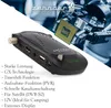 A digital satellite receiver is shown with a robotic arm holding a computer processor in the background, and a list of product features. Produktbild-Vorschau