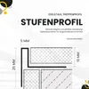 Edelstahl Stufenprofil Treppenprofil Fliesenleiste Treppen Produktbild-Vorschau 4