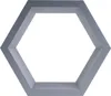 Wand-Regal Sechseck in grau Produktbild-Vorschau 2