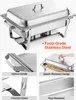 VEVOR rechteckiger Chafing Dish Set 8,5 L Speisenwärmer (2 Produktbild-Vorschau 4