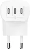 A white multi-port USB-C charger with visible ports and wattage information. Produktbild-Vorschau