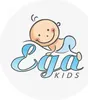 A cartoon baby is depicted crawling over the brand name 'Ega' and the word 'KIDS'. Produktbild-Vorschau
