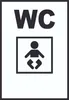 WC Wickelraum Schild A1 (594x841mm) Produktbild-Vorschau 1