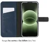 Étui en cuir véritable Selencia pour OnePlus 15R - Bleu Voir les images du produit 3