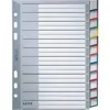 LEITZ 1275 Register PP blanko A5 12 Blatt grau Produktbild-Vorschau 1