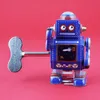 Roboter kleiner Weltraum Roboter blau Blechroboter Produktbild-Vorschau 6