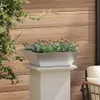 vidaXL Garten-Pflanzgefäß Silber 50 x 50 x 15 cm Edelstahl Produktbild-Vorschau 4