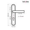 KOTARBAU® Türdrückerset 72 mm PZ Langschild Nickel-Chrom Produktbild-Vorschau 7