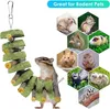 Kaninchen Kauspielzeug 11 Stück Hamster Spielzeug Apfelholz Produktbild-Vorschau 7