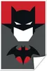 MuchoWow® Poster Batman-Illustration mit rotem Hintergrund Produktbild-Vorschau 1
