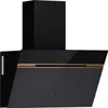A black kitchen range hood with bronze accents, shown against a white background. Náhľad obrázku produktu