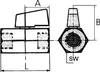 Riegler Mini-Kugelhahn, glatte Oberfläche, MS vern., G 3/4 Produktbild-Vorschau 2