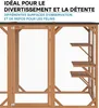 Wiltec Enclos extérieur – 180 x 80 x 111,8 cm – en Bois de Voir les images du produit 3