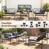 COSTWAY Polyrattan Gartenmöbel Set, Outdoor Lounge Möbel, Produktbild-Vorschau 8