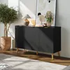 Sideboard 'Nand' mit 3 Türen 120 x 40 x 76 cm Schwarz Produktbild-Vorschau 1