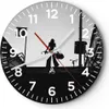 Wanduhr - Rund - Glasuhr - Schatten Fotografie Treppen - Produktbild-Vorschau 1