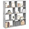 vidaXL Knihovna betonová šedá 132x29x141,5 cm materiál na Náhled obrázku produktu 4