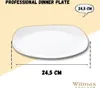 Wilmax Speiseteller 24.5 cm aus Porzellan, Weiß WL-991002/A Produktbild-Vorschau 3