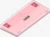 The underside of a pink mechanical keyboard. Voir les images du produit