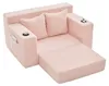 okwish Klappsofa mit 2 Kissen und Becherhalter,Modernes Produktbild-Vorschau 9