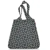Reisenthel Mini Maxi Shopper, Stoffbeutel, Schwarz, Weiß, Produktbild-Vorschau 3
