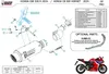 MIVV GP Pro Schwarz Slip-On Auspuff genehmigt für HONDA CBR Produktbild-Vorschau 5