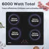 CIARRA Einbau Induktionskochfeld 60 cm Kochfelder 4 Zonen Produktbild-Vorschau 2