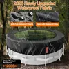 Poolabdeckung Rund 366 cm 420D Wasserdicht UV Schutz Winter Produktbild-Vorschau 4