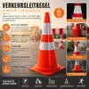 HAGO24 XXL Verkehrsleitkegel 75 cm Pylone Warnkegel Produktbild-Vorschau 4