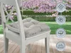 Stuhlkissen 4er Set | Sitzkissen Kord grau 38 x 38 x 6 cm | Produktbild-Vorschau 3