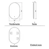 LED Badspiegel 90×50cm Kaltweiß dimmbar Memory eine Stunde Produktbild-Vorschau 9