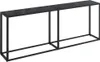 vidaXL Konsolentisch Schwarz 200x35x75,5 cm Hartglas Produktbild-Vorschau 1