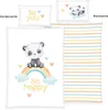Detská posteľná bielizeň Panda Rainbow 100x135cm 40x60cm Náhľad obrázku produktu 2