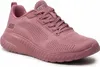 A single pink Skechers Bobs Squad Chaos-Face Off women's sneaker is shown from a side-front angle on a white background. Produktbild-Vorschau
