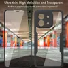 A split image showing a phone screen protector and a phone case, both displaying a parking garage. Produktbild-Vorschau