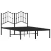 Bettgestell mit Kopfteil Metall Schwarz 120x190 cm Produktbild-Vorschau 3